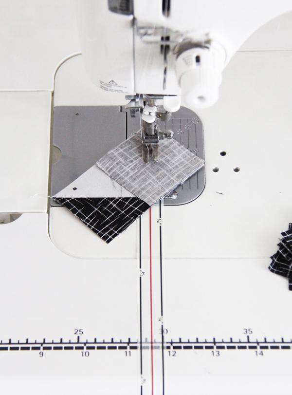 using the diagonal seam tape
