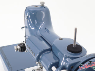 Load image into Gallery viewer, Singer Featherweight 221 Sewing Machine AM153*** - Fully Restored in Denim