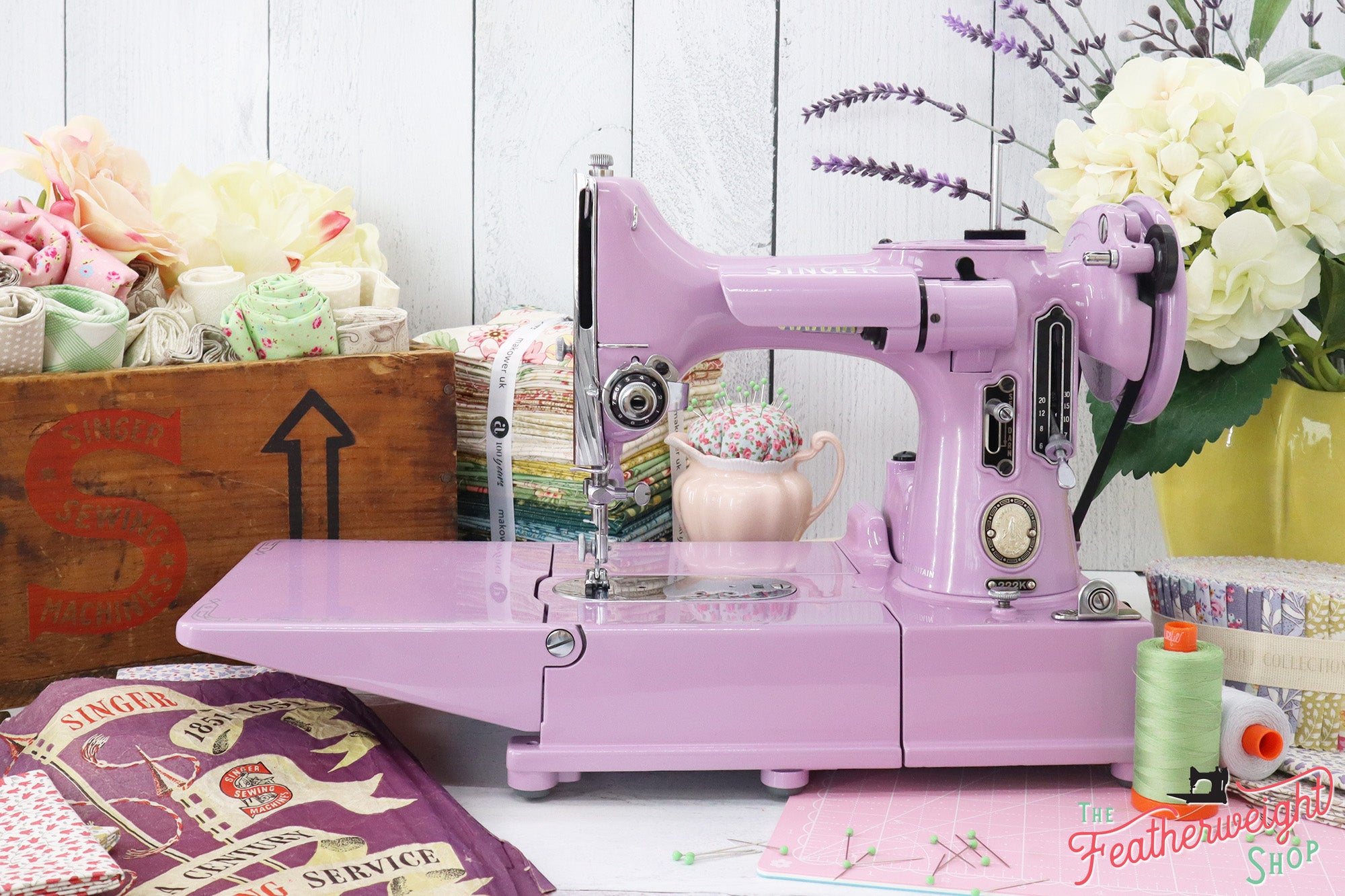 Singer Featherweight 222K Sewing Machine EK323*** - Fully Restored in Wisteria