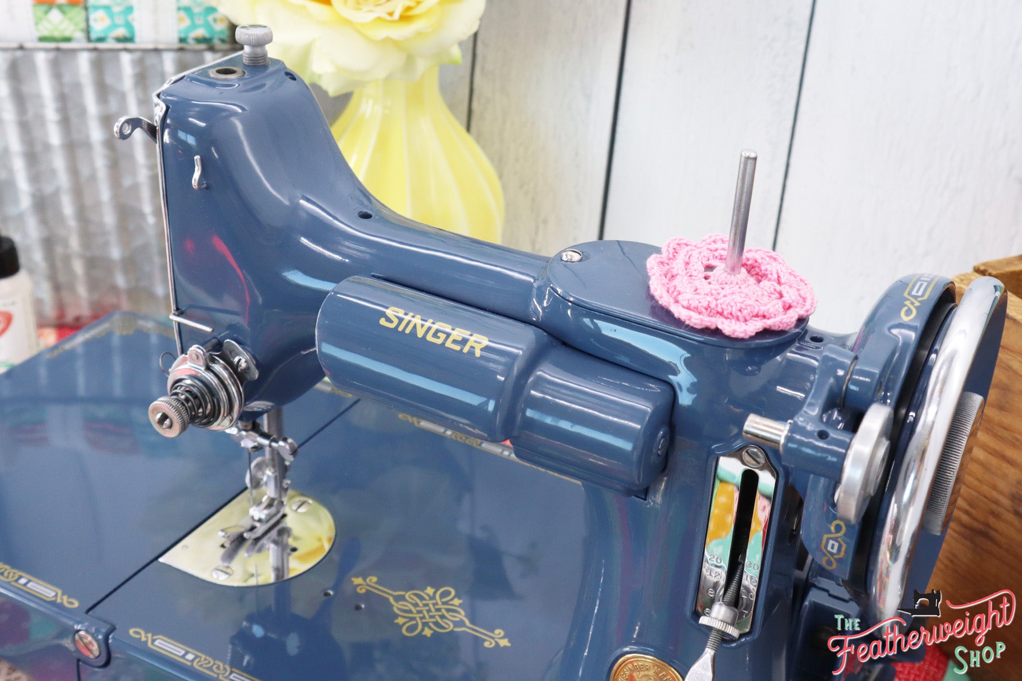 Singer Featherweight 221 Sewing Machine AD722*** - Fully Restored in Denim