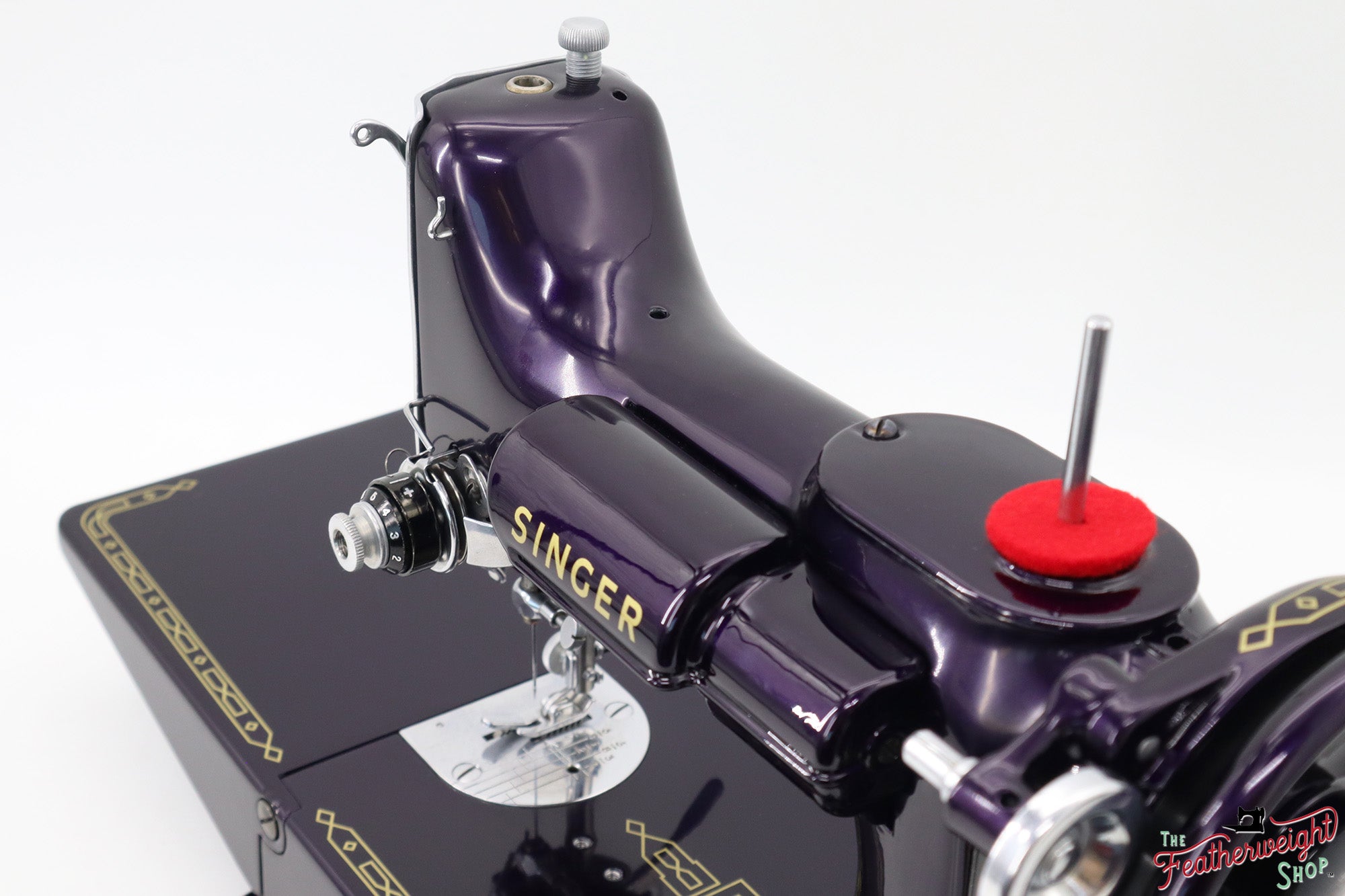 Singer Featherweight 221, AM180*** - Fully Restored in Black Iris