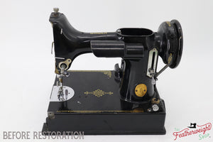 Singer Featherweight Top Decal 221 Fully Restored in Gloss Black, AF3852** - SCARCE