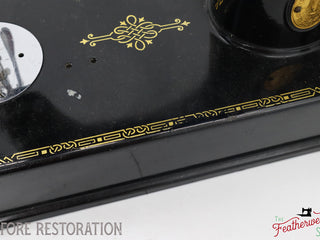 Load image into Gallery viewer, Singer Featherweight Top Decal 221 Fully Restored in Gloss Black, AF3852** - SCARCE