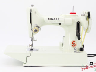 Load image into Gallery viewer, Singer Featherweight 221 Sewing Machine, WHITE - EV894***