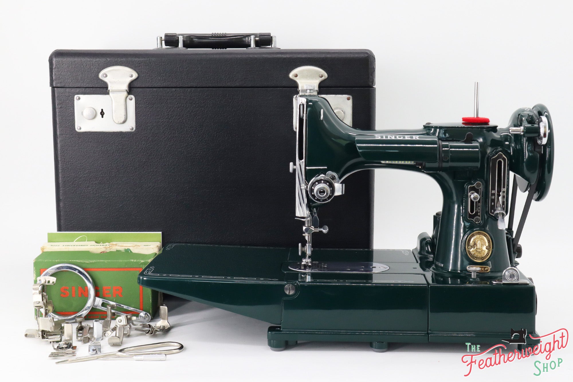 Singer Featherweight 222K Sewing Machine EM6036** - Fully Restored in Evergreen