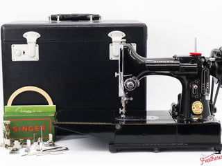 Load image into Gallery viewer, Singer Featherweight 222K Sewing Machine, Red &#39;S&#39; - EP7606** - 1959