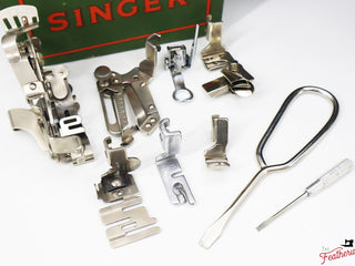 Load image into Gallery viewer, Singer Featherweight 222K Sewing Machine, Red &#39;S&#39; - EP7606** - 1959