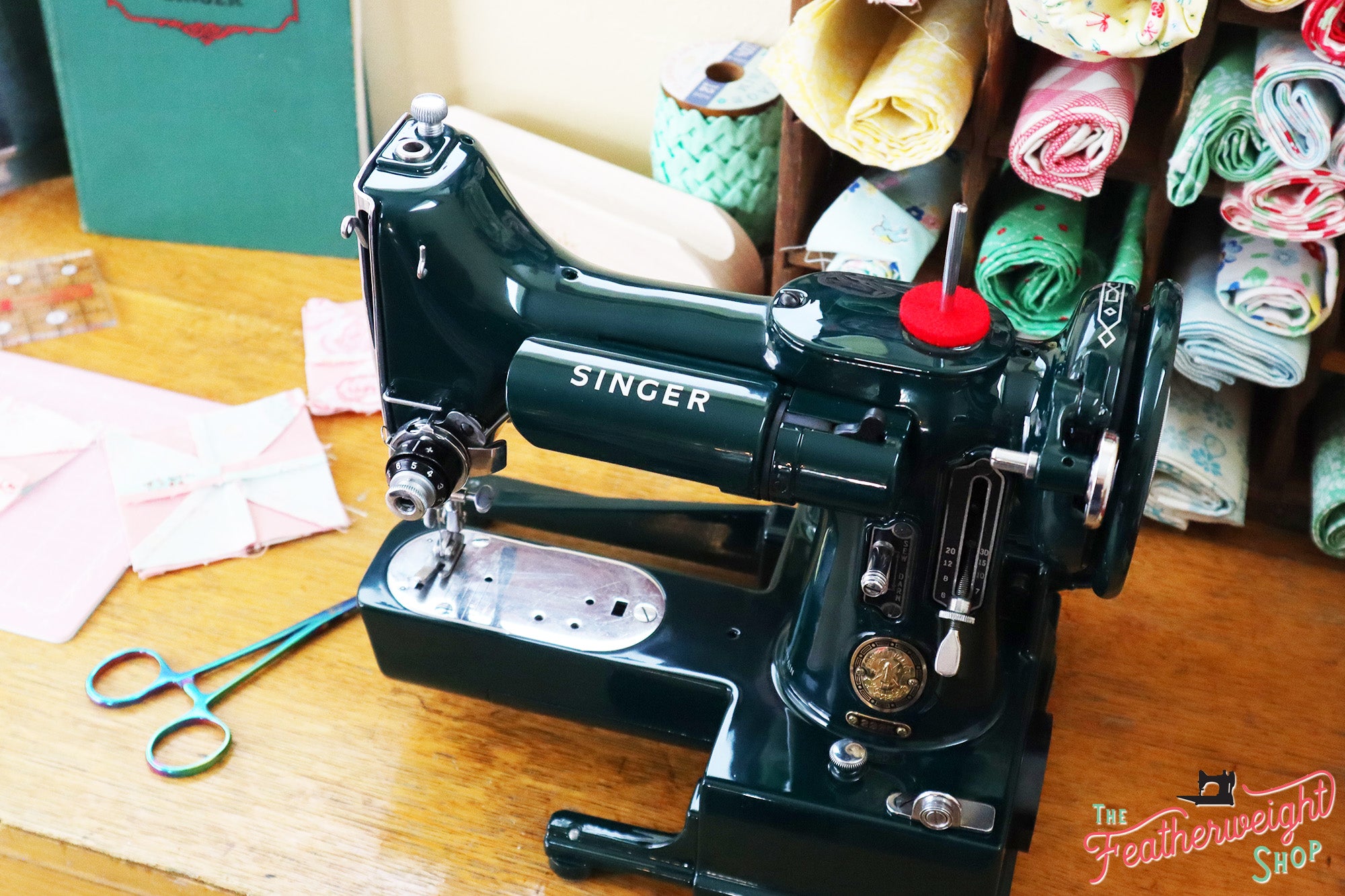 Singer Featherweight 222K Sewing Machine EM6036** - Fully Restored in Evergreen