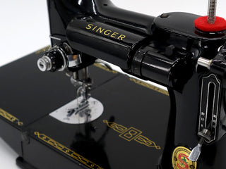 Load image into Gallery viewer, Singer Featherweight 221K Sewing Machine, RED &quot;S&quot; ES249***