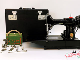 Load image into Gallery viewer, Singer Featherweight 222K Sewing Machine, RED &quot;S&quot; ES167***