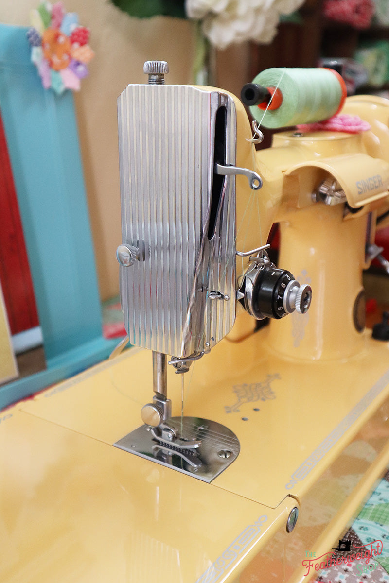 Singer Featherweight 221 Centennial Sewing Machine AK5868** - Fully Restored in Happy Yellow