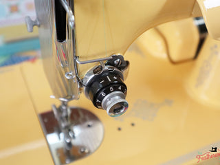 Load image into Gallery viewer, Singer Featherweight 221 Centennial Sewing Machine AK5868** - Fully Restored in Happy Yellow