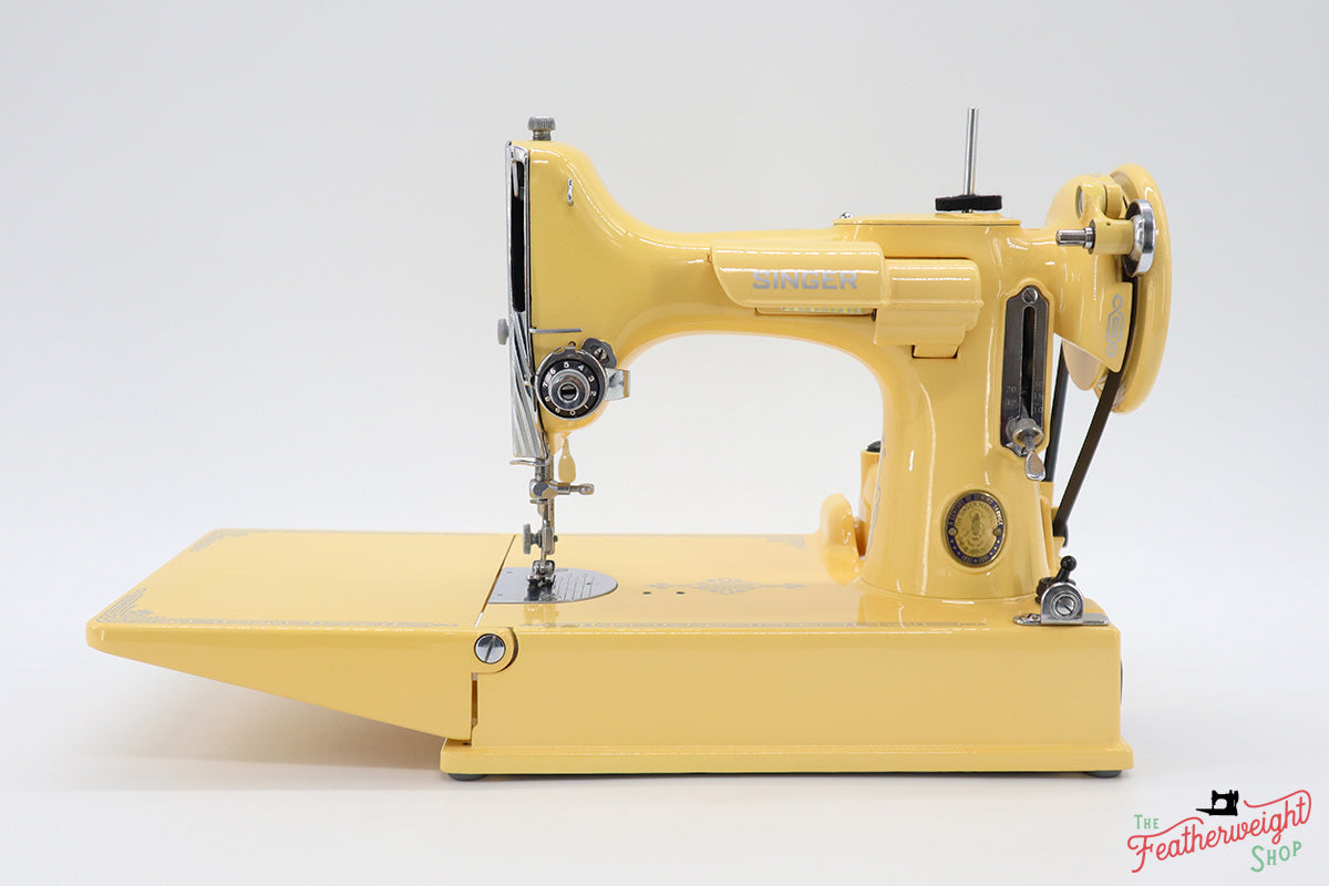 Singer Featherweight 221 Centennial Sewing Machine AK5868** - Fully Restored in Happy Yellow