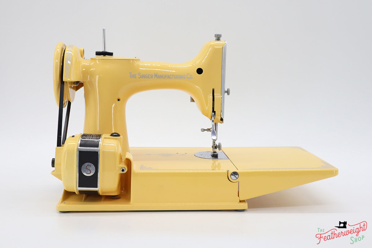 Singer Featherweight 221 Centennial Sewing Machine AK5868** - Fully Restored in Happy Yellow