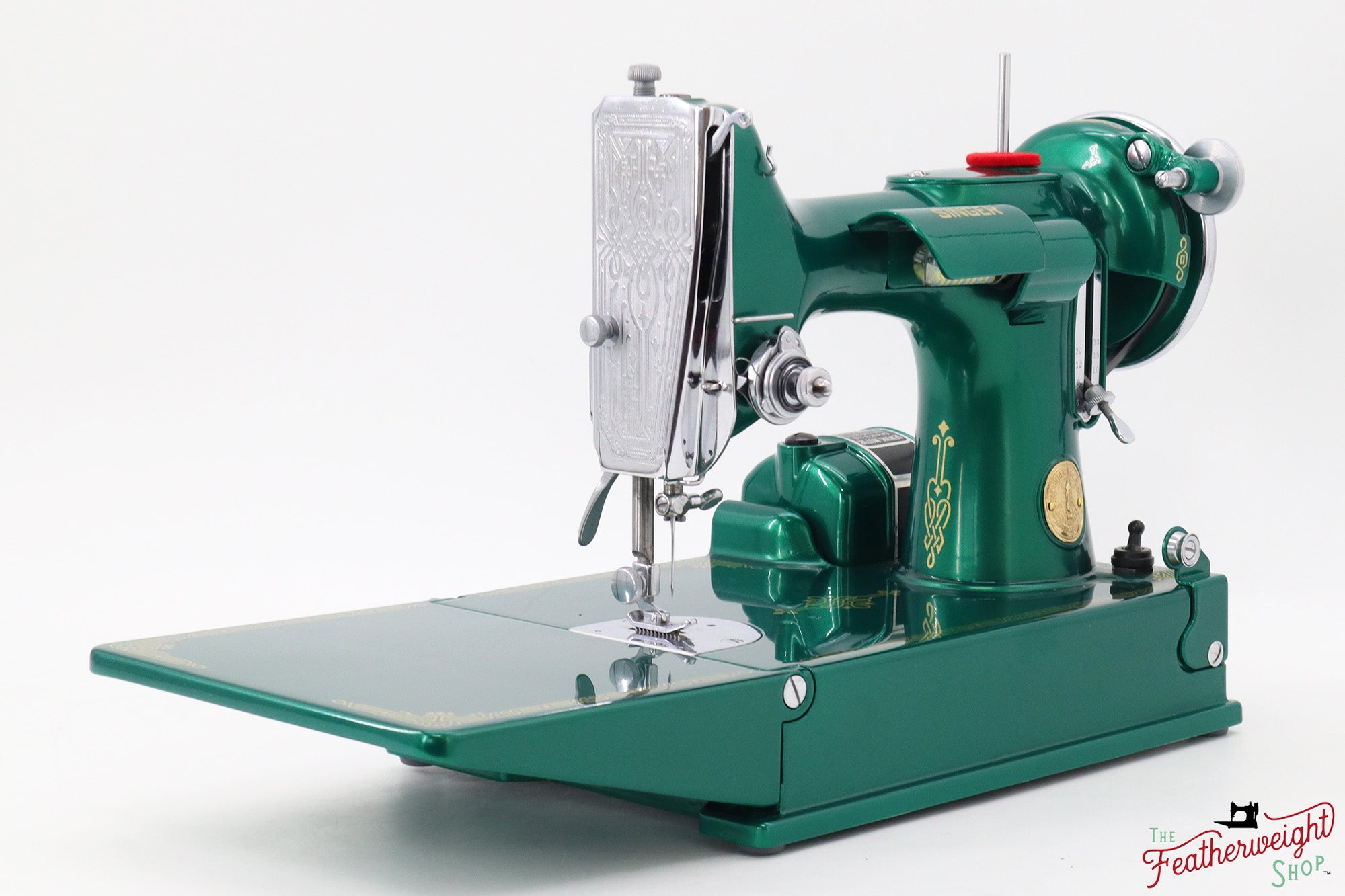 Singer Featherweight 221, AE055*** - Fully Restored in Emerald Green