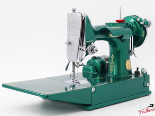 Load image into Gallery viewer, Singer Featherweight 221, AE055*** - Fully Restored in Emerald Green