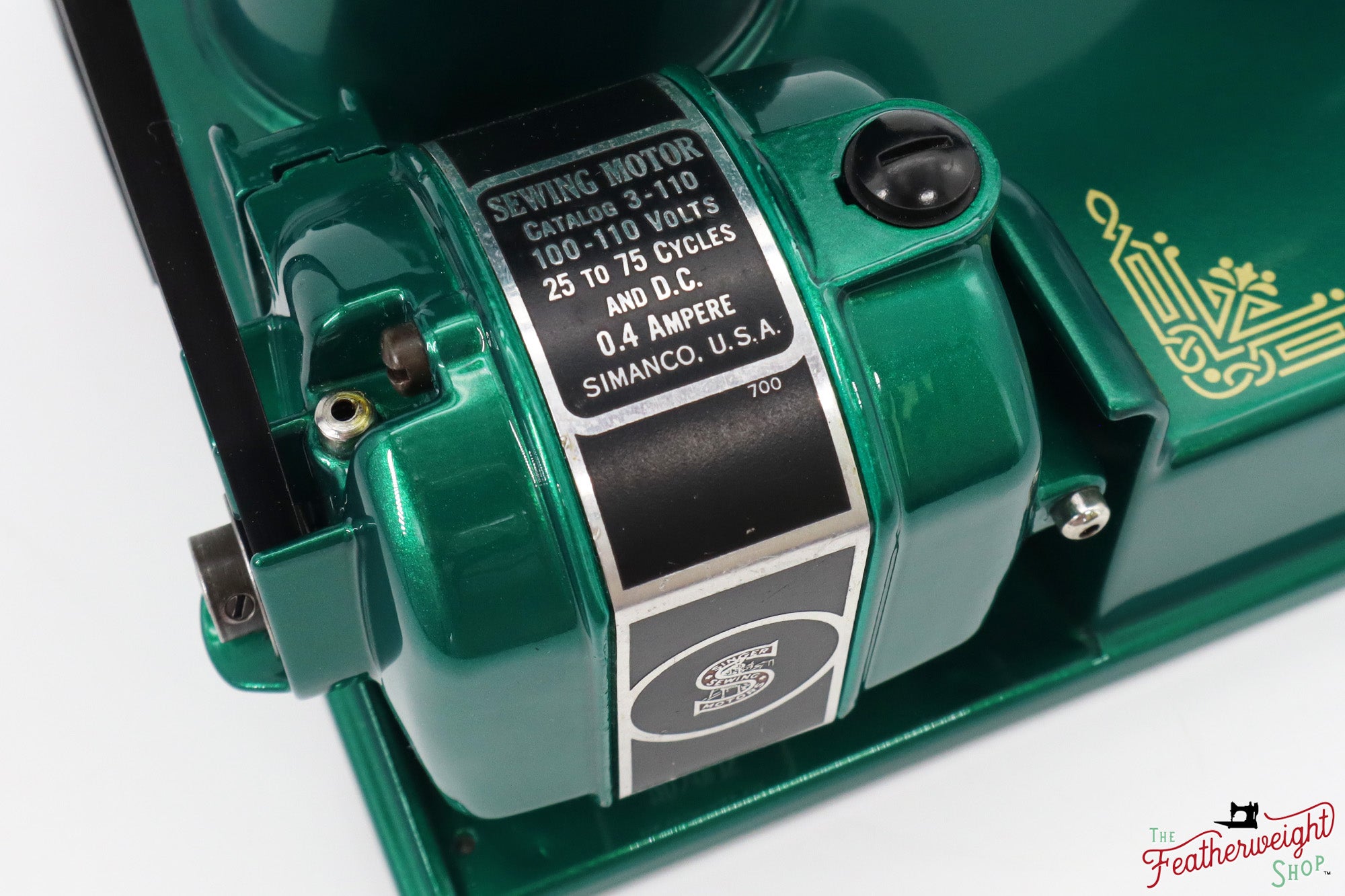 Singer Featherweight 221, AE055*** - Fully Restored in Emerald Green