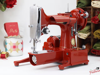 Load image into Gallery viewer, Singer Featherweight 222K - EK6335** - Fully Restored in Brick Red