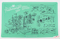 Servicing Mat - GREEN, Featherweight Schematic for White 221K7 Machine