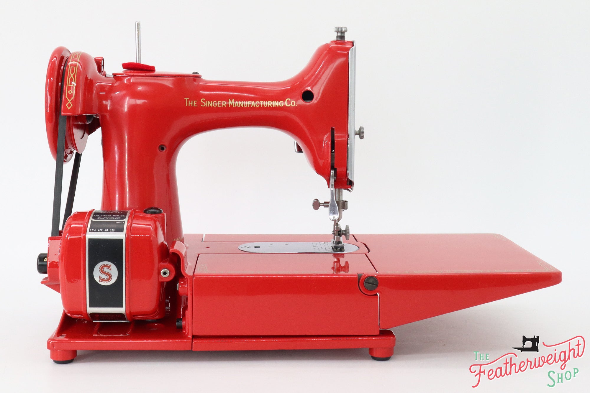 Singer Featherweight 222K Sewing Machine EM6022** - Fully Restored in Happy Red