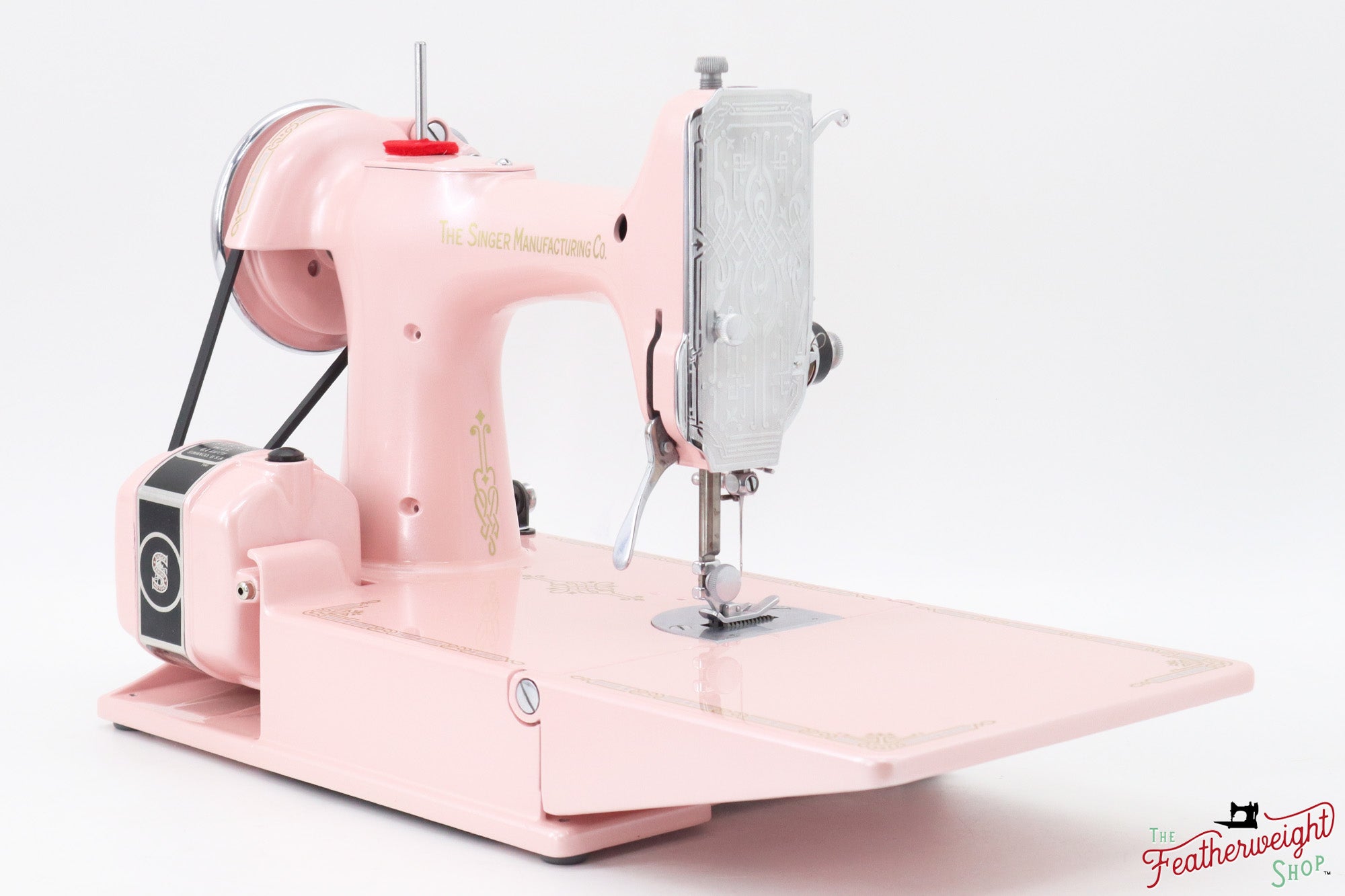 Singer Featherweight 221, AE990*** - Fully Restored in Pink Frosting