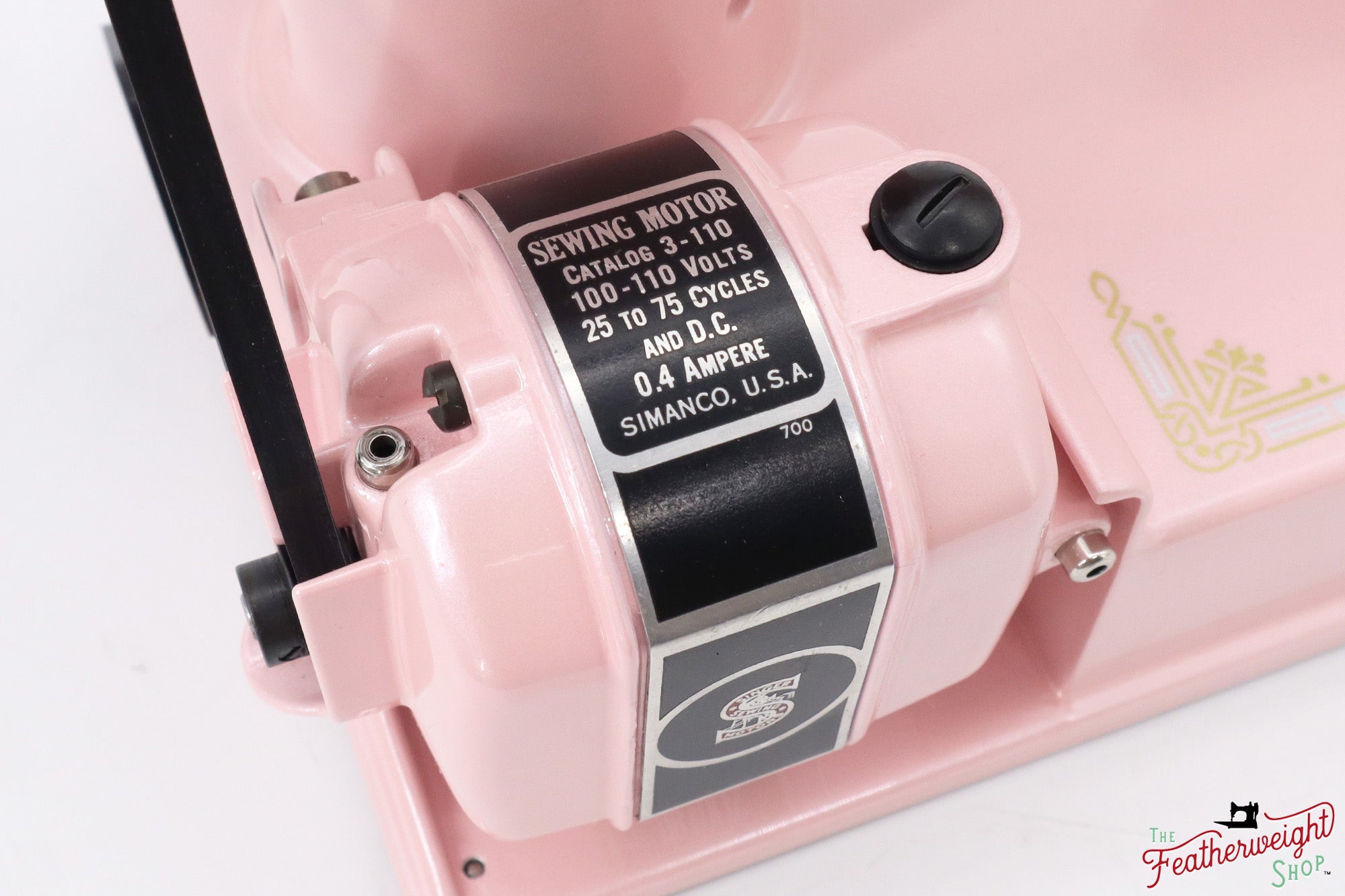 Singer Featherweight 221, AE990*** - Fully Restored in Pink Frosting