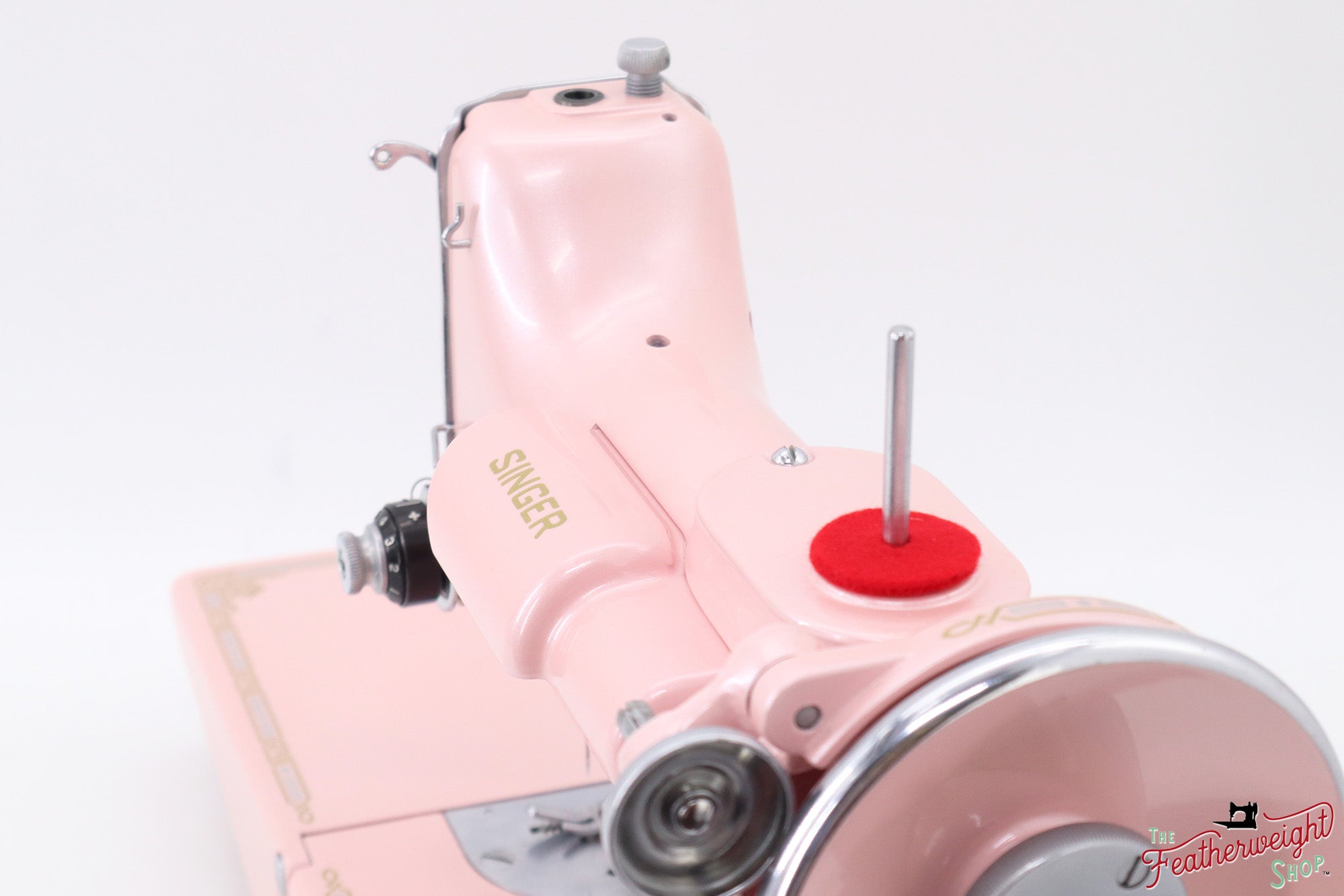 Singer Featherweight 221, AE990*** - Fully Restored in Pink Frosting