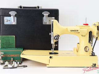 Load image into Gallery viewer, Singer Featherweight 221 Centennial, AJ648*** - Fully Restored in Happy Yellow