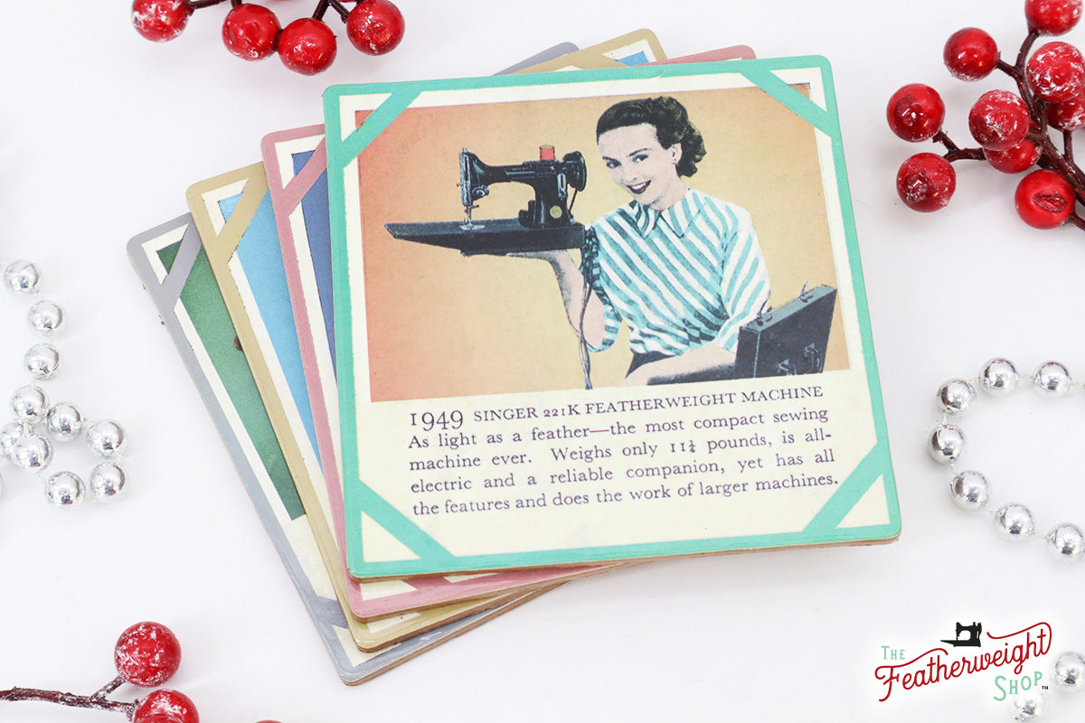 Coasters, Sewing Machine Timeline