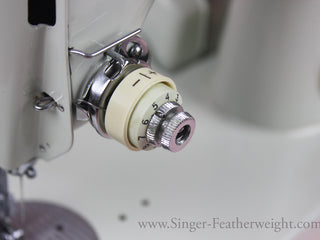 Load image into Gallery viewer, Plus and Minus Indicator Dial, White Singer Featherweight 221K (Vintage Original)
