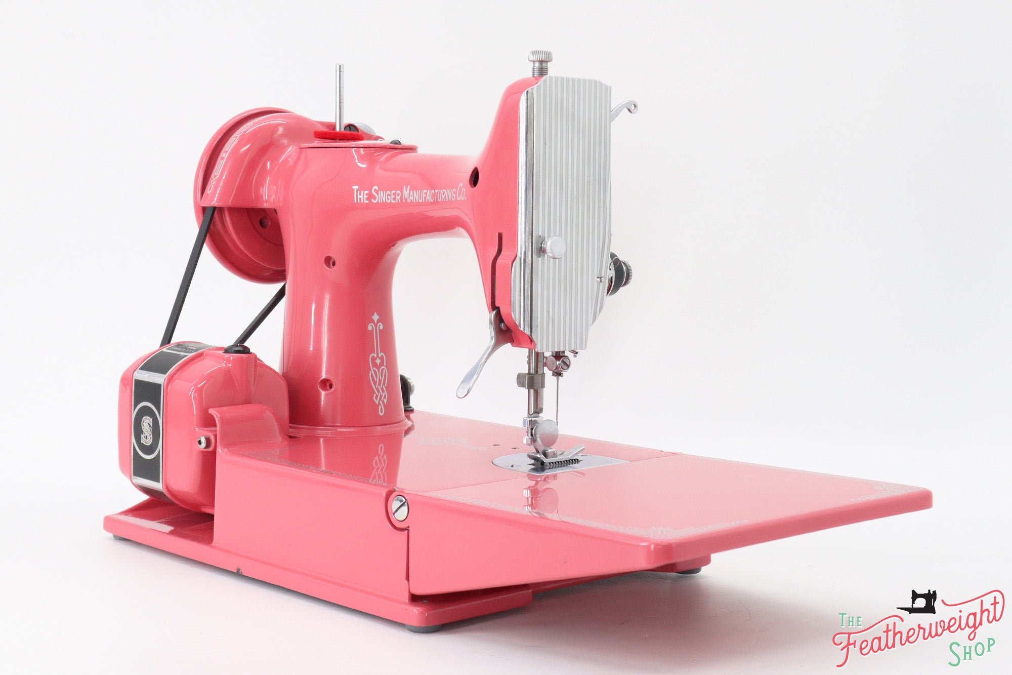 Singer Featherweight 221 Sewing Machine AJ117*** - Fully Restored in Happy Pink Grapefruit