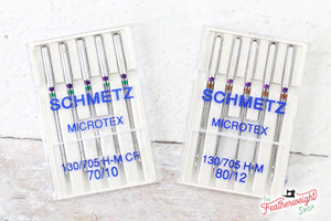 Schmetz Sewing Needles Chrome Sharp Microtex, (10 BOXED COMBO PKS of 5)