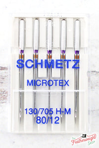 Schmetz Sewing Needles Chrome Sharp MICROTEX, 5pk
