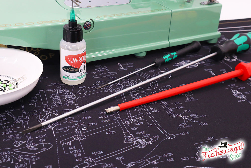 Maintenance screwdriver SET OF THREE for the Singer Featherweight 221 ...