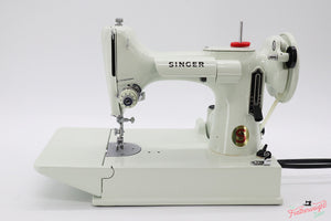Singer Featherweight 221K Sewing Machine, British WHITE EY088***