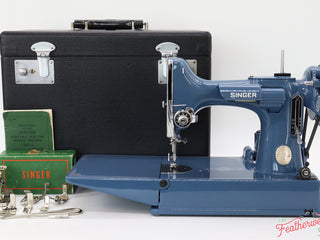 Load image into Gallery viewer, Singer Featherweight 221 Sewing Machine AJ786*** - Fully Restored in Denim
