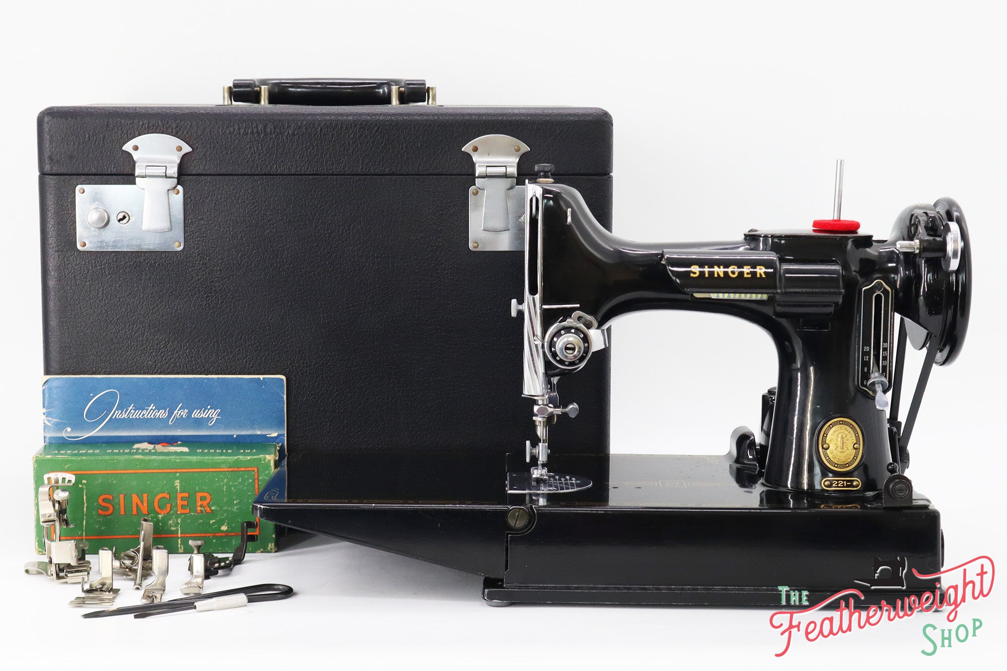 Singer Featherweight 221 Sewing Machine, AL902*** - 1955