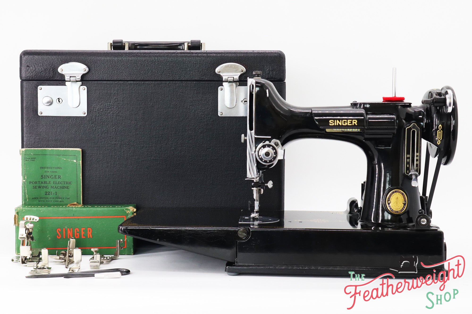 Singer Featherweight 221 Sewing Machine, Centennial: AK58741*