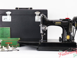 Load image into Gallery viewer, Singer Featherweight 221 Sewing Machine, Centennial: AK58741*
