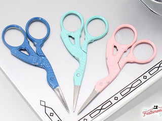Load image into Gallery viewer, Stork Embroidery Scissors