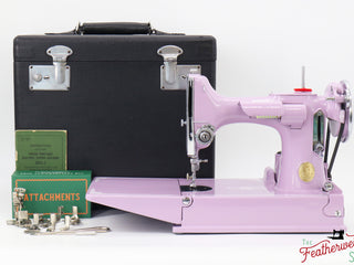 Load image into Gallery viewer, Singer Featherweight 221, AD998*** - Fully Restored in Wisteria