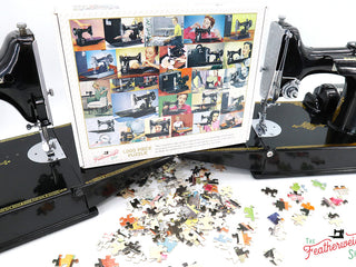 Load image into Gallery viewer, Puzzle, Singer Featherweight Advertisement - 1000 Pieces