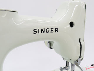 Load image into Gallery viewer, Singer Featherweight 221 Sewing Machine, WHITE EV985***
