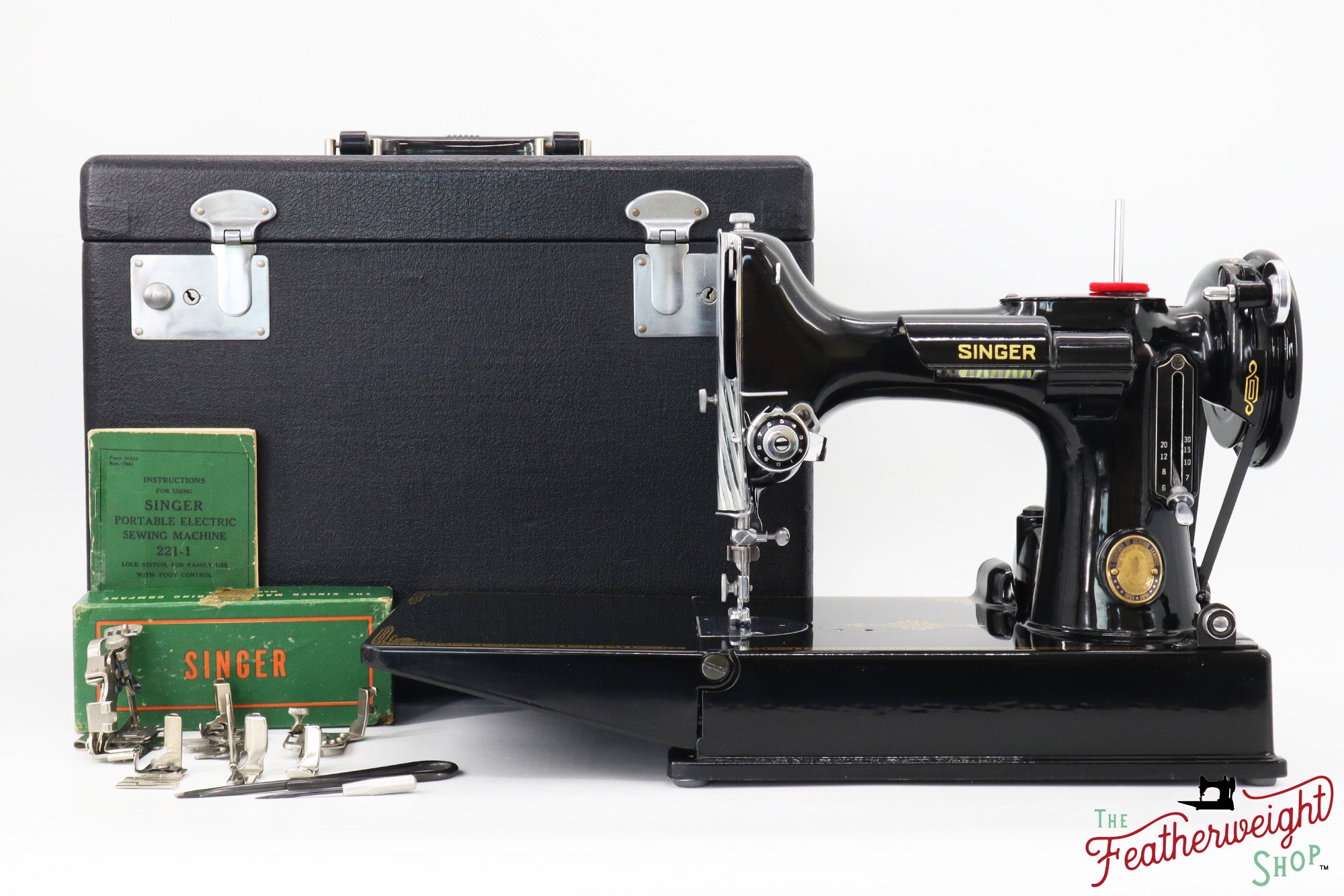 Singer Featherweight 221 Sewing Machine, Centennial: AK081***