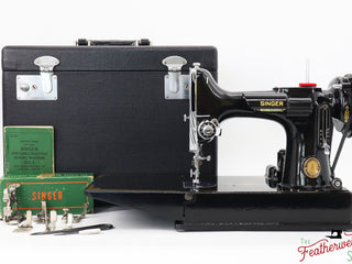 Load image into Gallery viewer, Singer Featherweight 221 Sewing Machine, Centennial: AK081***