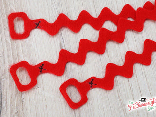 Load image into Gallery viewer, red ric rac cord wraps