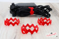 Cord WRAP, Ric Rac - Set of 3 (RED)