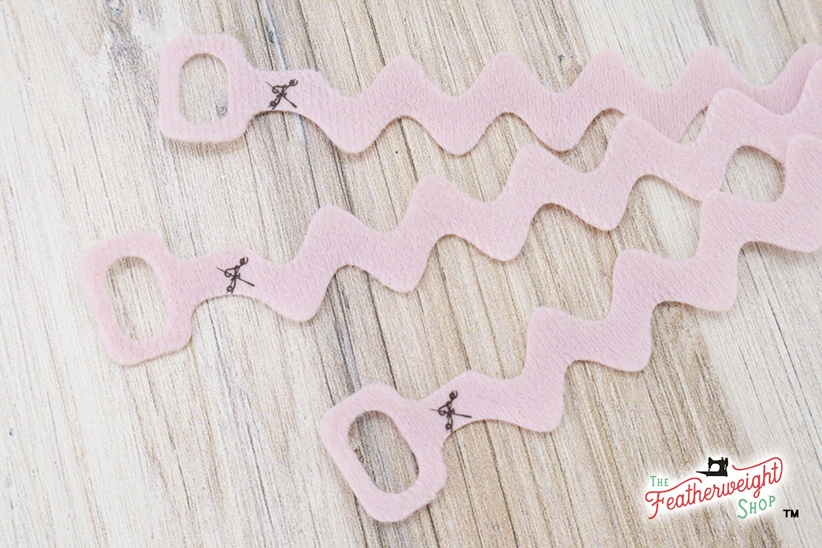 pink ric rac cord wraps