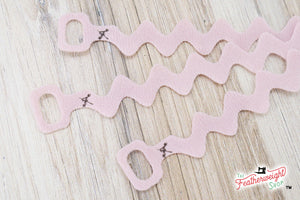 pink ric rac cord wraps