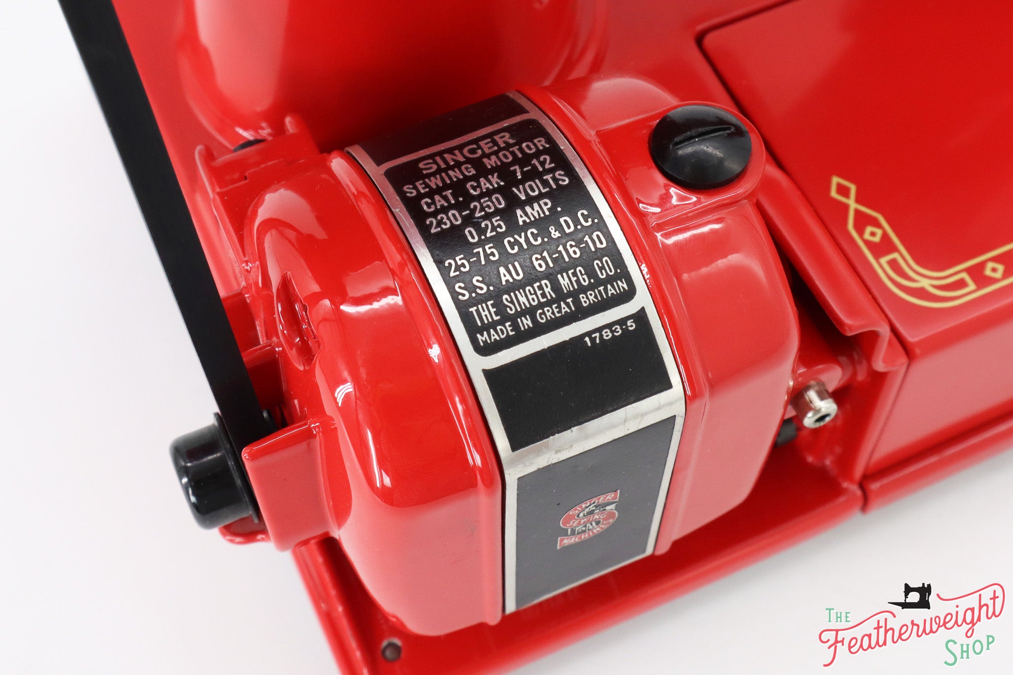 Singer Featherweight 222K Red 'S' - ES1655** - Fully Restored in Liberty Red